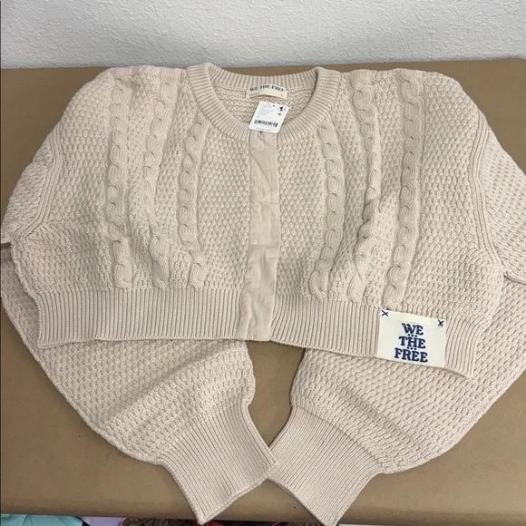 ✨ Free People, We The Free, Heritage Cardigan Sweater — Women’s Size L | NWT ✨ - Picture 3 of 9
